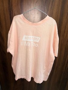 pink boxy t-shirt