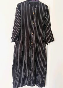 Black Stripped Kurta