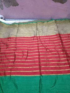 Elegant Striped Saree