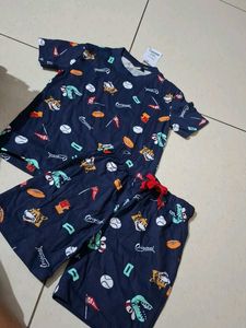kids Printed Night Suit Set