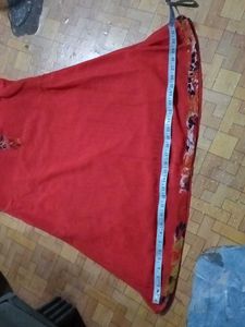 Fire Orange Trim Kurti