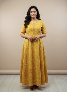 Yellow Floral Dress