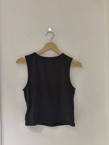 Sleeveless Black Tank Top