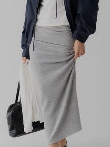 Grey Midi Skirt