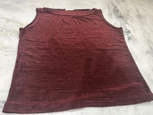 Maroon Color Fitted Top