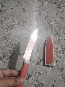 Orange Handle Kitchen Knife