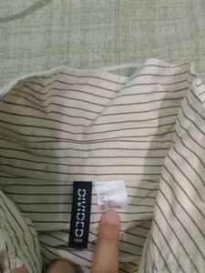 Striped Button-Up Shirt