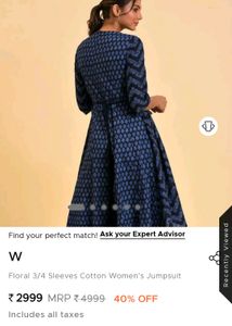 W Brand Jumpsuit Gown..For Elegance&amp;To Beautify