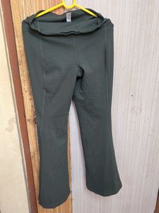 Blissclub Dark Green Bootcut Pants