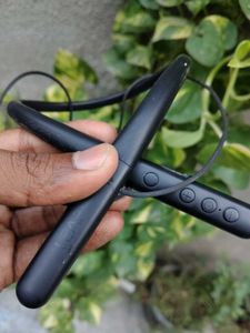 Branded Black Neckband Earphones