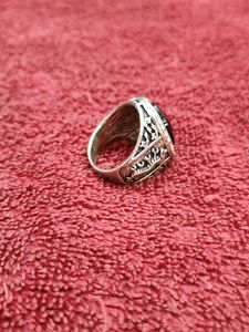 Statement Ring with Black Stone