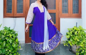 Purple Anarkali Suit