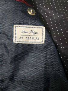 louie philip Men's Classic Checkered Blazer