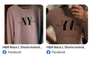 H&amp;M Pink NY Sweatshirt