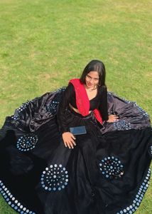 Elegant Black Velvet skirt,without duppata,blouse