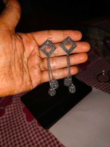 3 Exquisite Oxidized Silver Jhumka Earrings