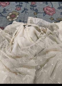 Elegant White Ethnic Gown