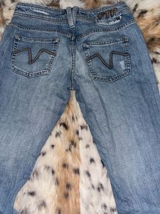 RARE Y2K low waist FREEMAN PORTER Light Wash Denim