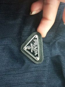 PRADA Milano Navy Blue Zip Neck Shirt