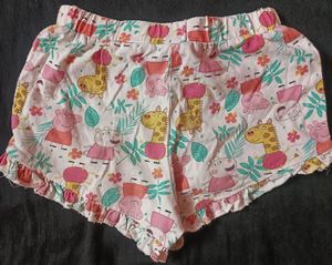 Peppa Pig Print Girls Shorts
