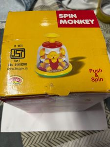 Monkey Push &amp; Spin Toy