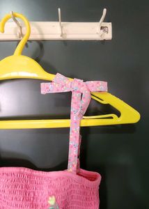 Charming Pink Smocked Camisole Top