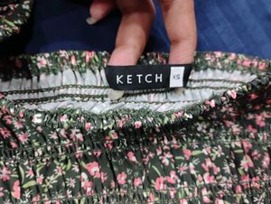 Ketch Floral Print Square Neck Crop Top 🌸