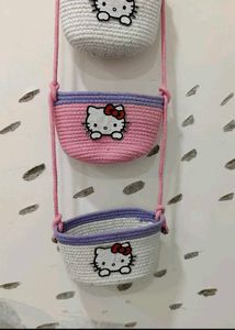 Cute Hello Kitty Rope Sling Bag