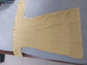 Elegant Yellow Embroidered Kurta