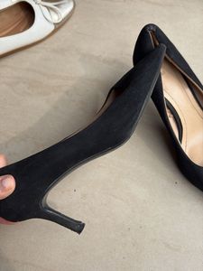 Classic Black Suede Heels