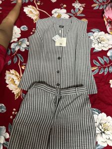 Women’s Striped Co-ord Set | M Size |Brand New|