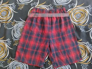 Red Plaid Shorts