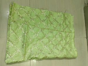 Elegant Lime Green Embroidered Dupatta