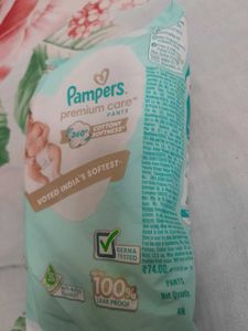 Small and Medium size diapers of pampers premium