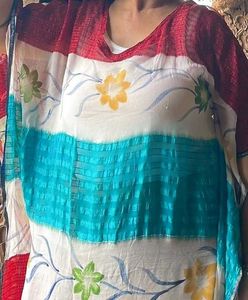 Floral Print Kaftan Cover-Up