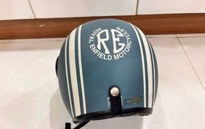 Royal Enfield Grey Helmet with Visor