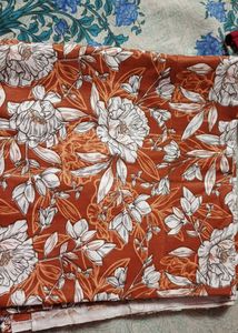 Floral Print Cotton Dress Material