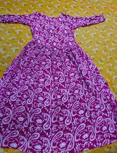 Pretty Print Long Dress for Women