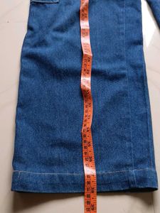 Blue Denim Cargo Pants