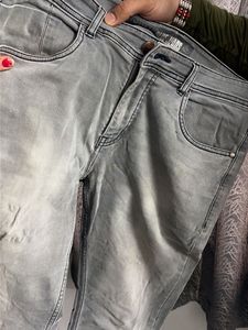 Men's Grey Blue Jeans