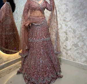 Heavy Luxury Reception Bride lehenga
