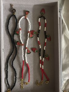 Beaded Necklaces with Fruit Charms