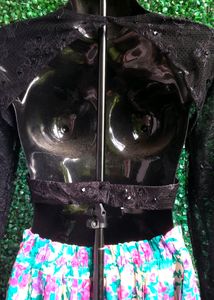 Black Sequence Blouse