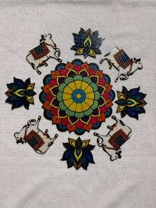 3D Mandala MDF Rangoli Set Of 9