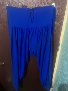 Blue Semi Patiyala Salwar