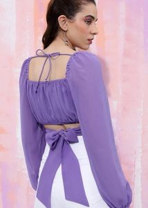 Purple Crop Top
