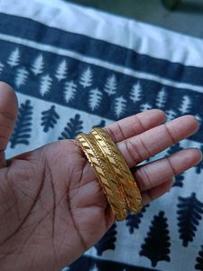 Golden Bangles (Set of 2)