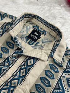 Black Bird Patterned Shirt