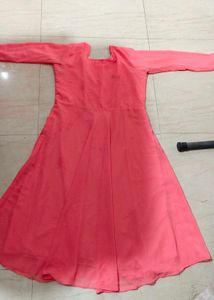 Beautiful Peach Anarkali Gown