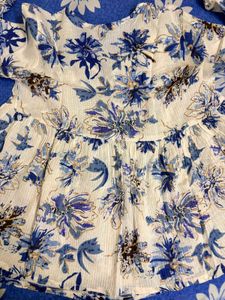 Boho Floral Print Kurta Top